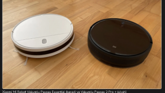 Xiaomi Mi Robot Vakumlu Paspas Essential (beyaz) ve Vakumlu Paspas 2 Pro + (siyah) kıyaslaması